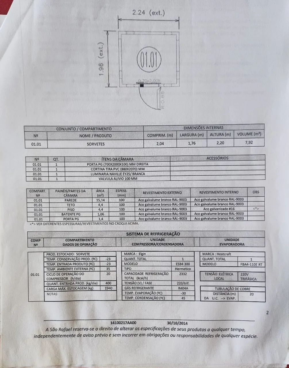 CAMARA CLIMATICA PARA CONGELAMENTO  - Foto 2