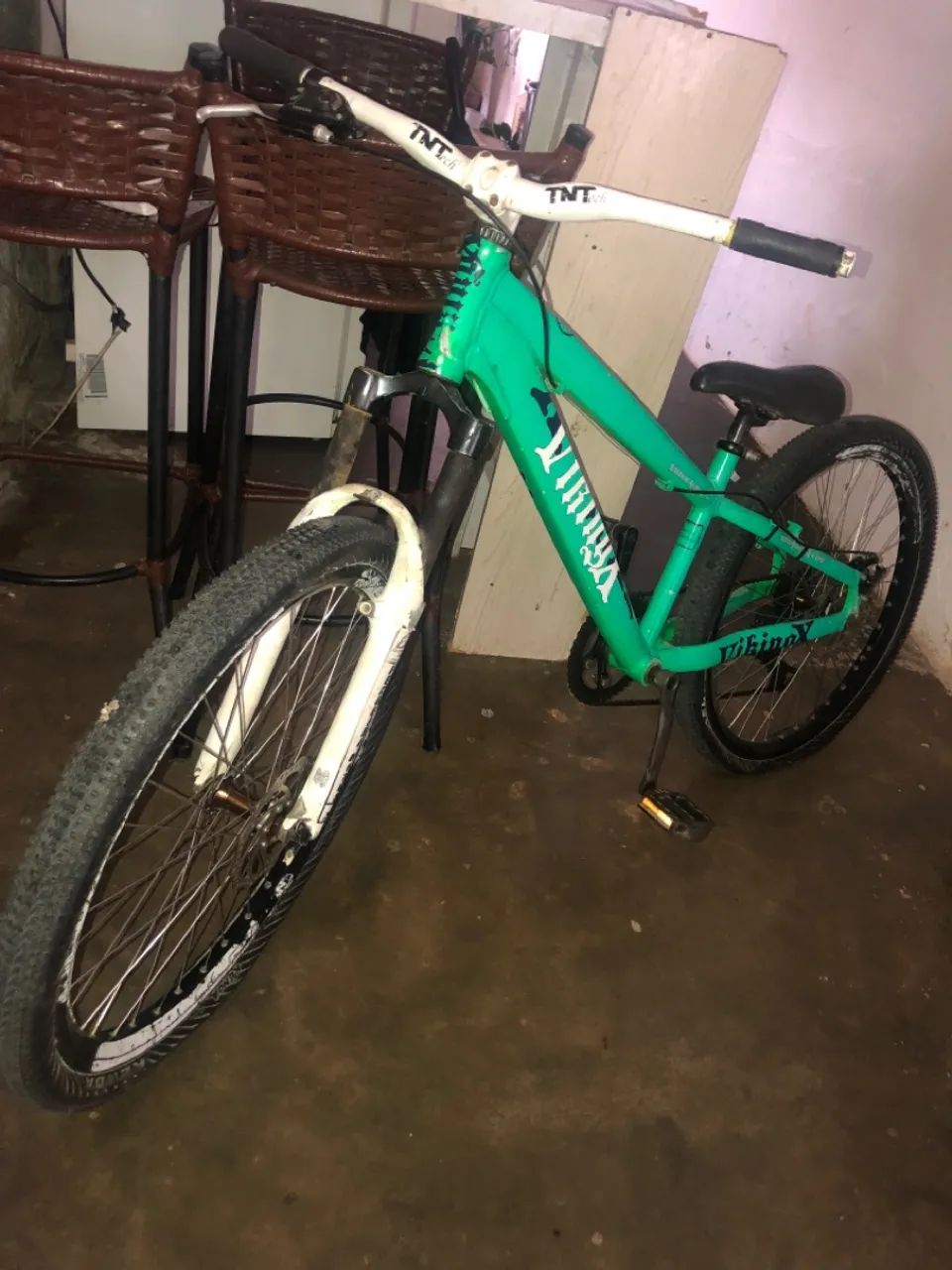 Bicicleta aro 26 verde - Foto 3