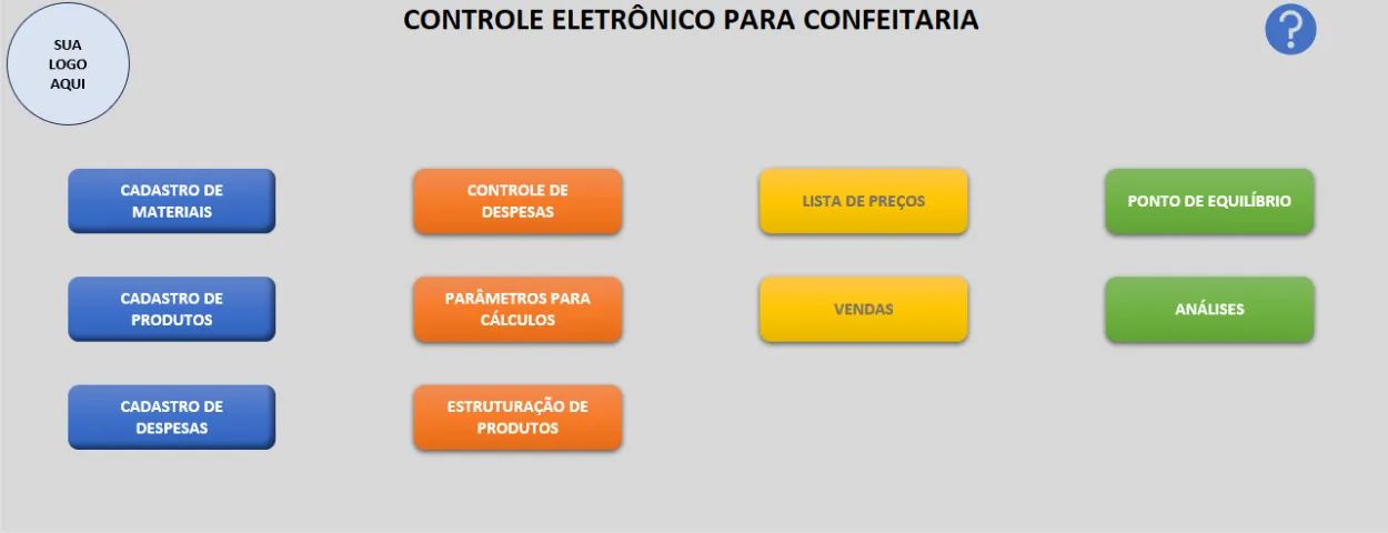 Planilha para Controle e Precificação de Confeitaria