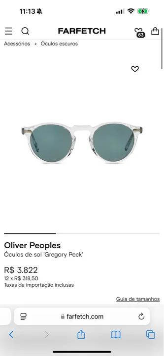 Óculos de Sol Oliver Peoples - Original - Foto 4