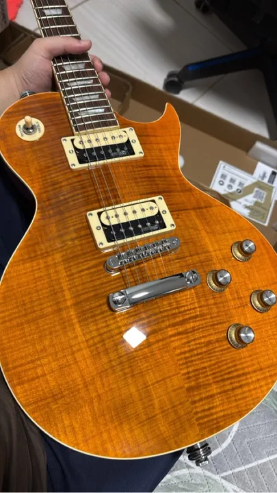 Guitarra Vintage V100 AFD Paradise Les Paul + tank G + joyo vintage overdrive+ acessórios