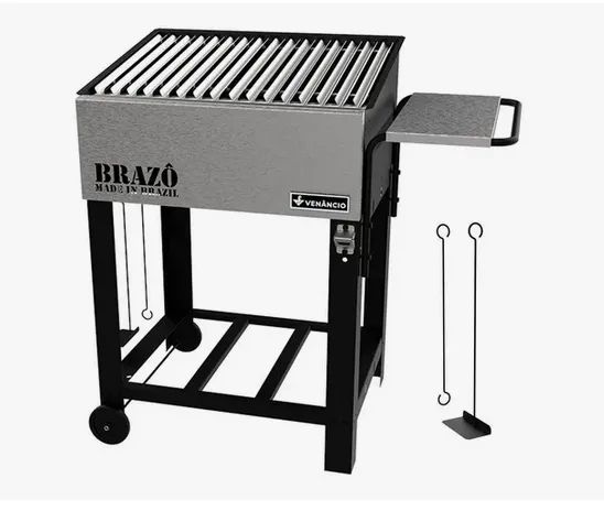 Vcb60-cr - Churrasqueira Portátil Parrilla Venâncio Brazô Inox