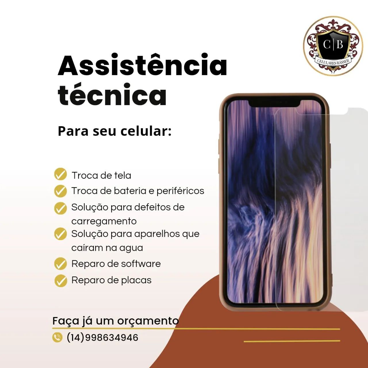 Troca de tela e outros serviços 