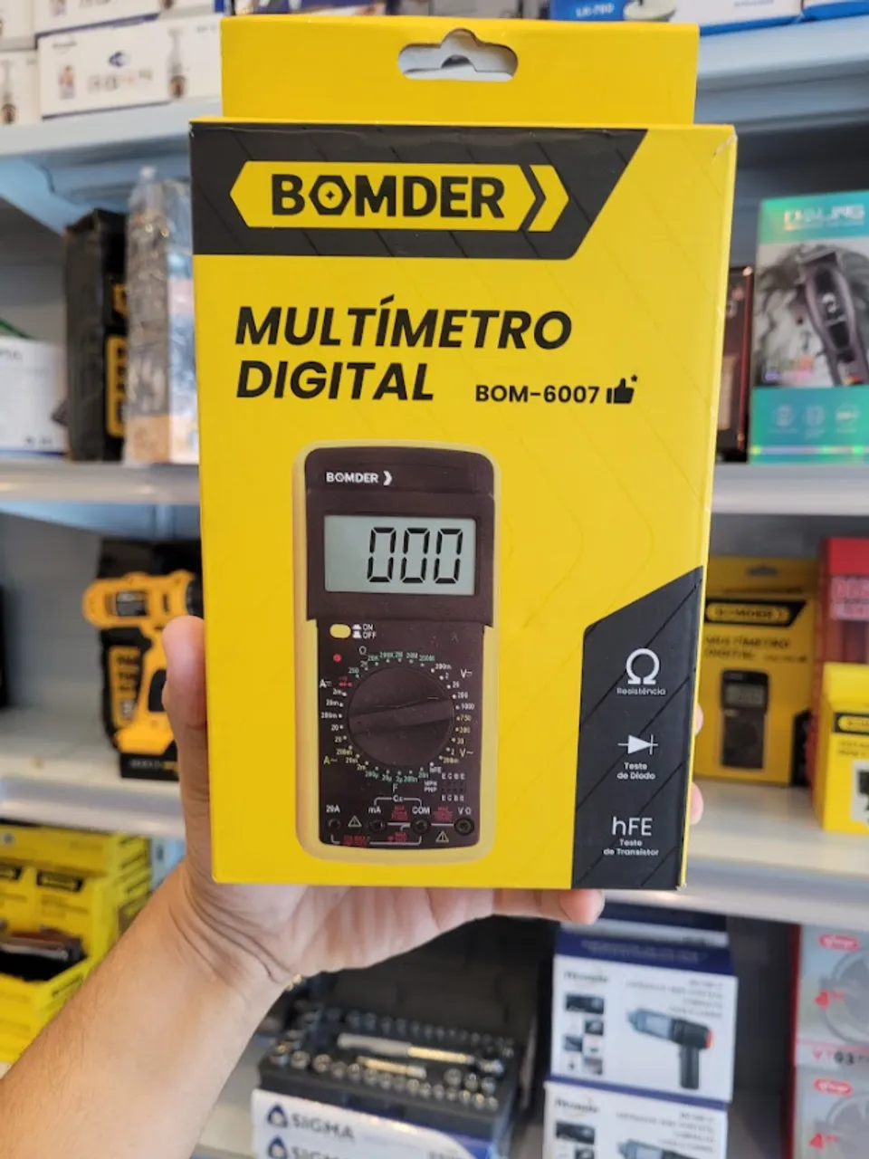 Multímetro Digital Profissional C/ Capacímetro Bomder BOM-6007