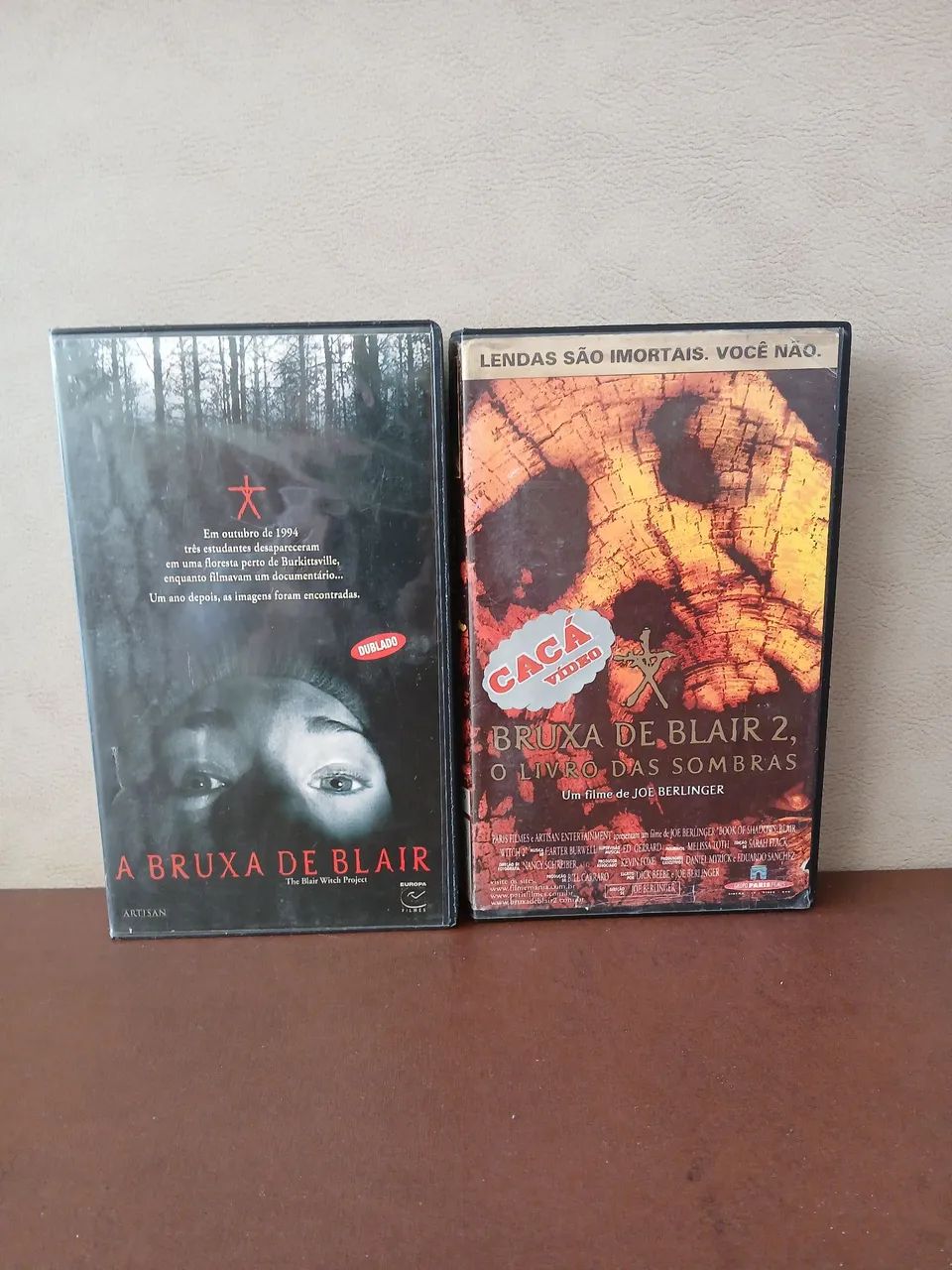 Fitas Vhs A Bruxa de Blair 1 e 2 - Dubladas 