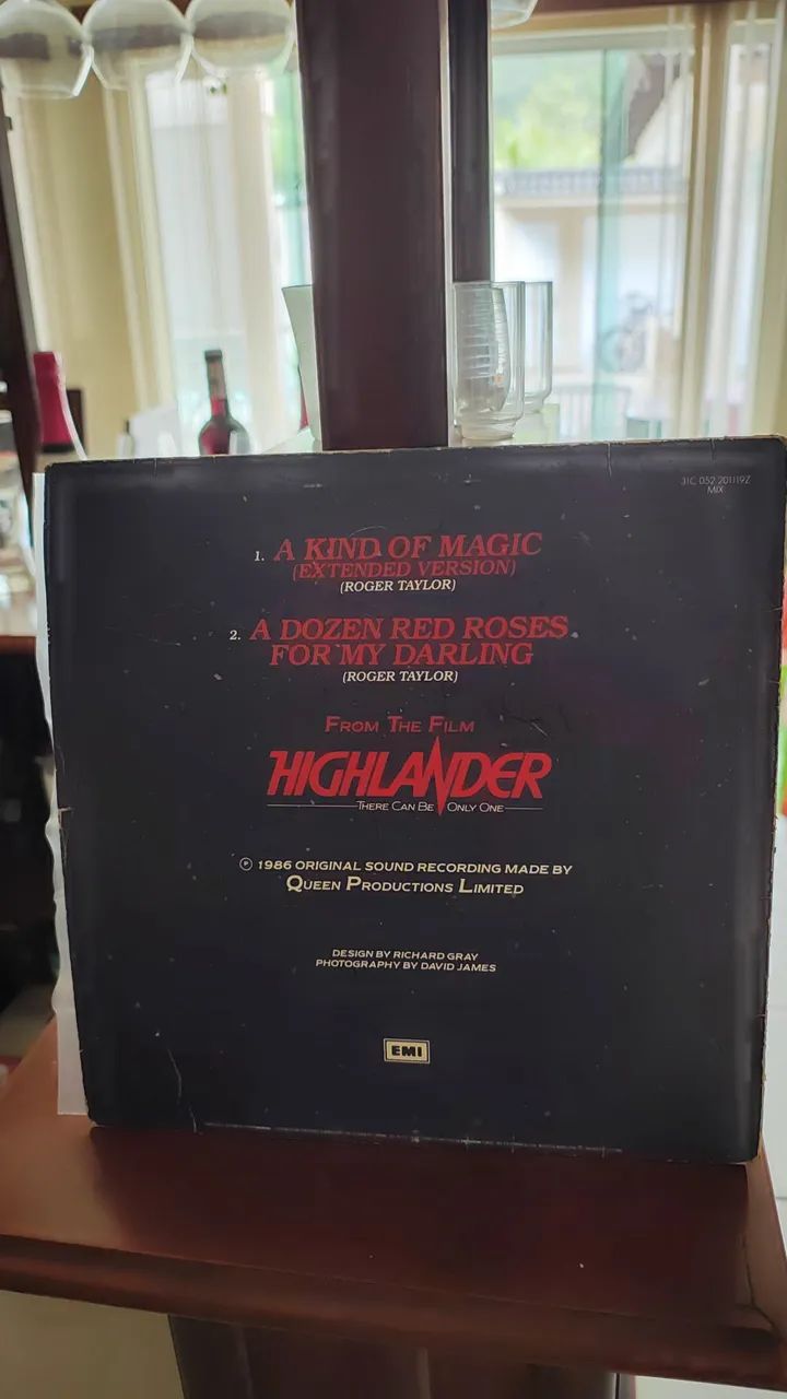 Queen - A Kind of Magic 12" single mix  vinil Highlander  - Foto 2