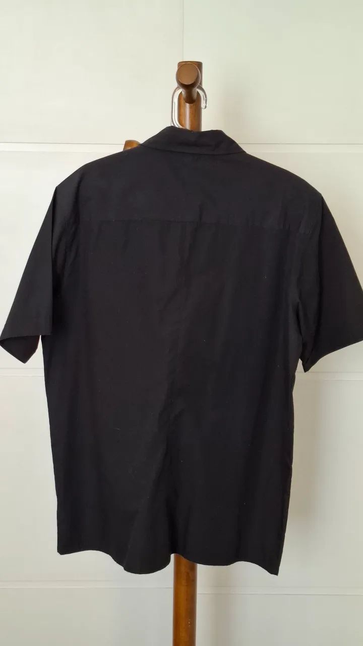 Camisa preta H&M tamanho GG - Foto 2