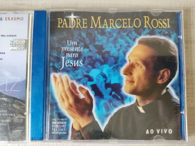 Kit 2 Cd Padre Marcelo Rossi Um Presente Jesus E Paz L E I A (Usado) - Foto 3