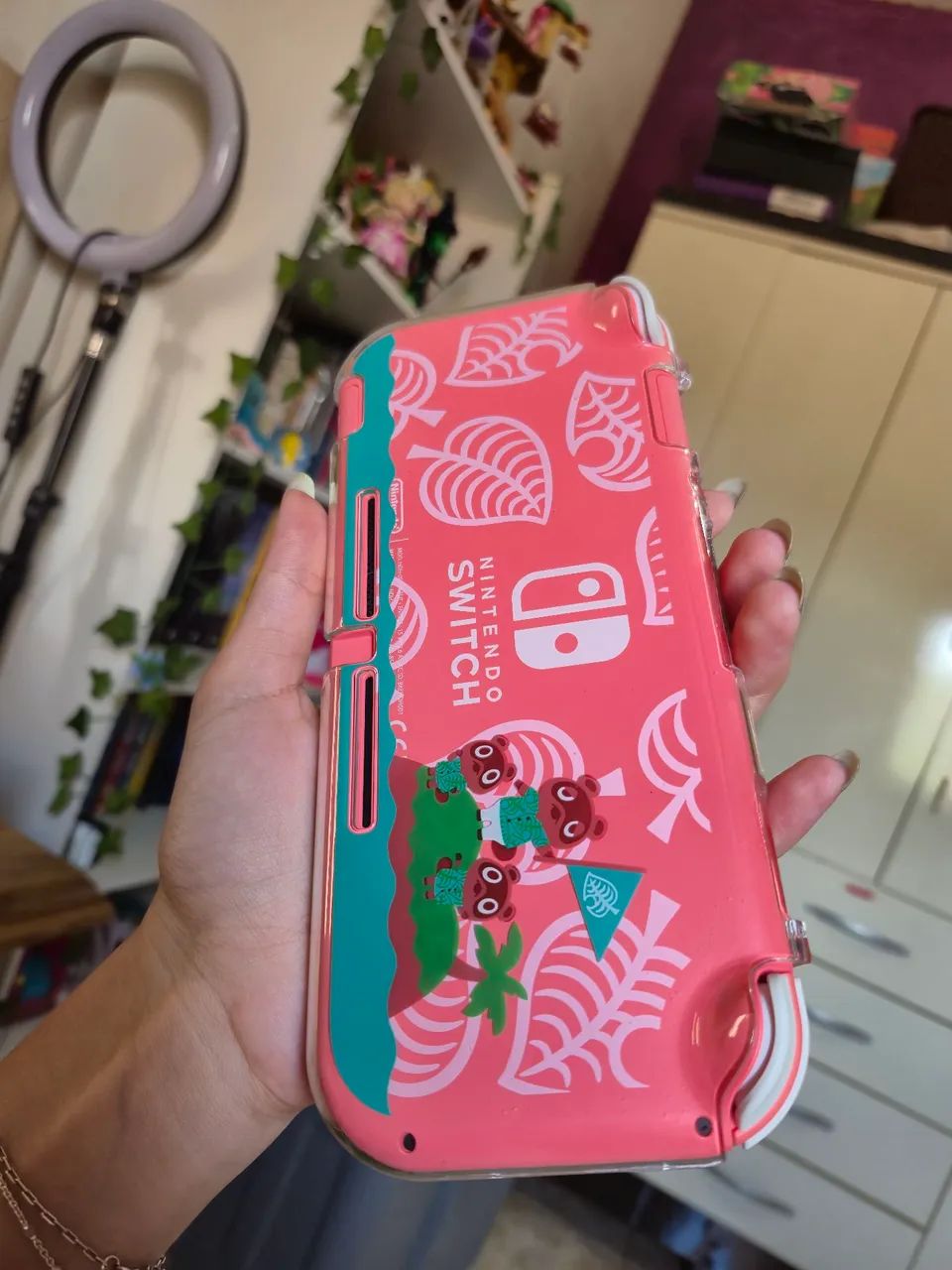 Nintendo Switch Lite Animal Crossing Rosa Versão Japonesa - Foto 3