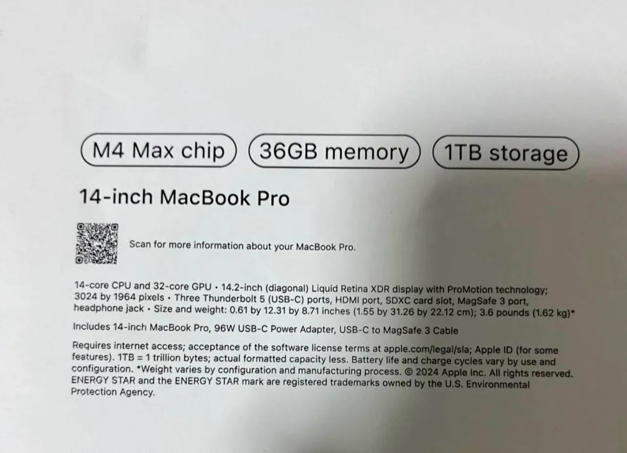 MacBook M4 Max 36GB/ 1TB - Foto 2