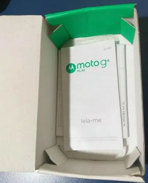Caixa do Moto G4 Play com Manuais - Foto 2