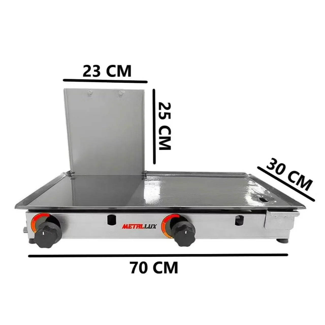 Chapa a Gás Metal Lux 70cm - Nova!