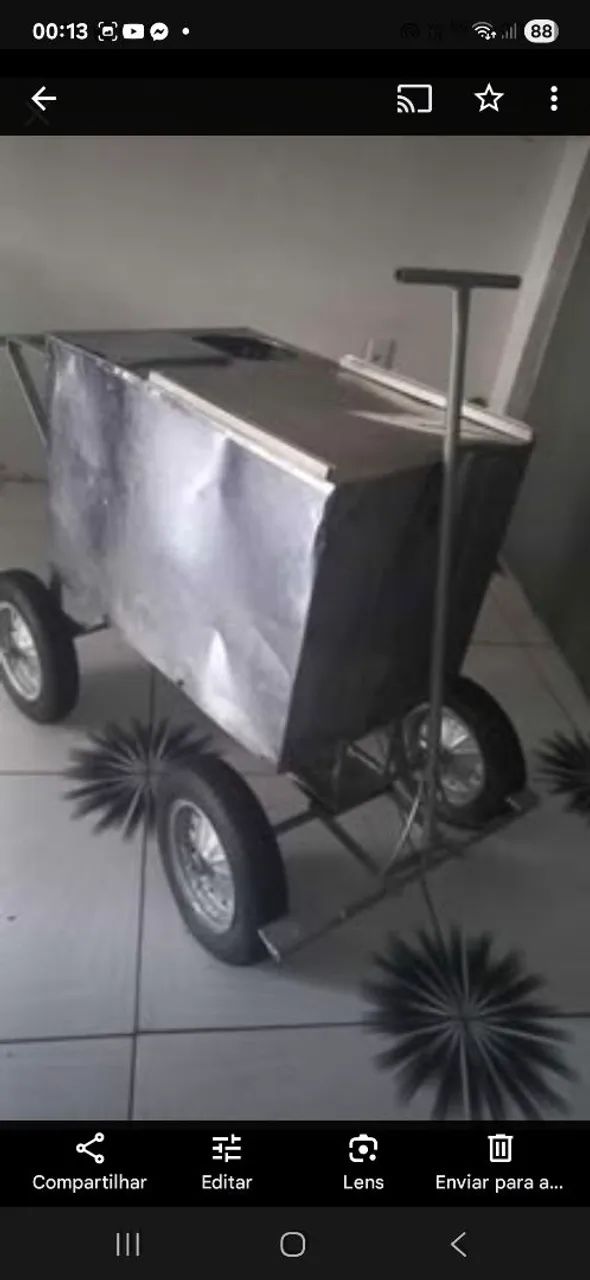 Carrinho de hotdog e lanches em Inox estado de novo leiam a descrição $750 - Foto 6