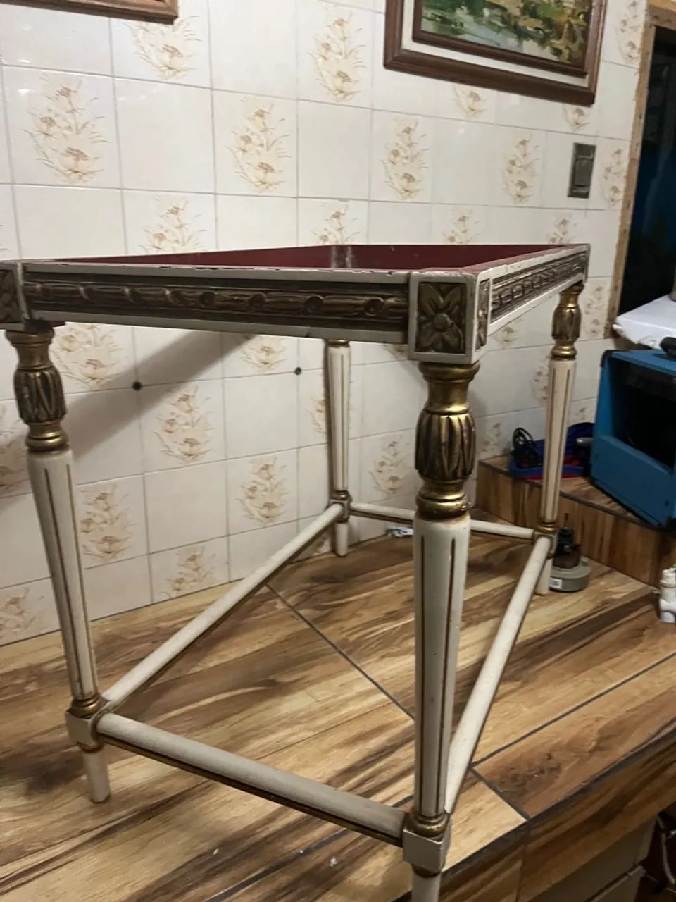 Mesa Lateral Decorativa Clássica s/ tampo - Foto 3
