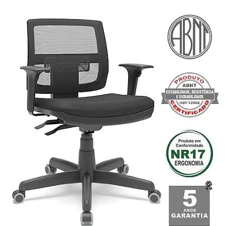 Cadeira de Escritório Giratória com Rodinhas - Conforto e Qualidade