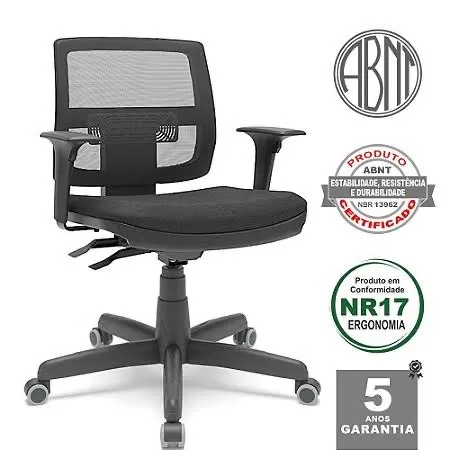 Cadeira de Escritório Giratória com Rodinhas - Conforto e Qualidade