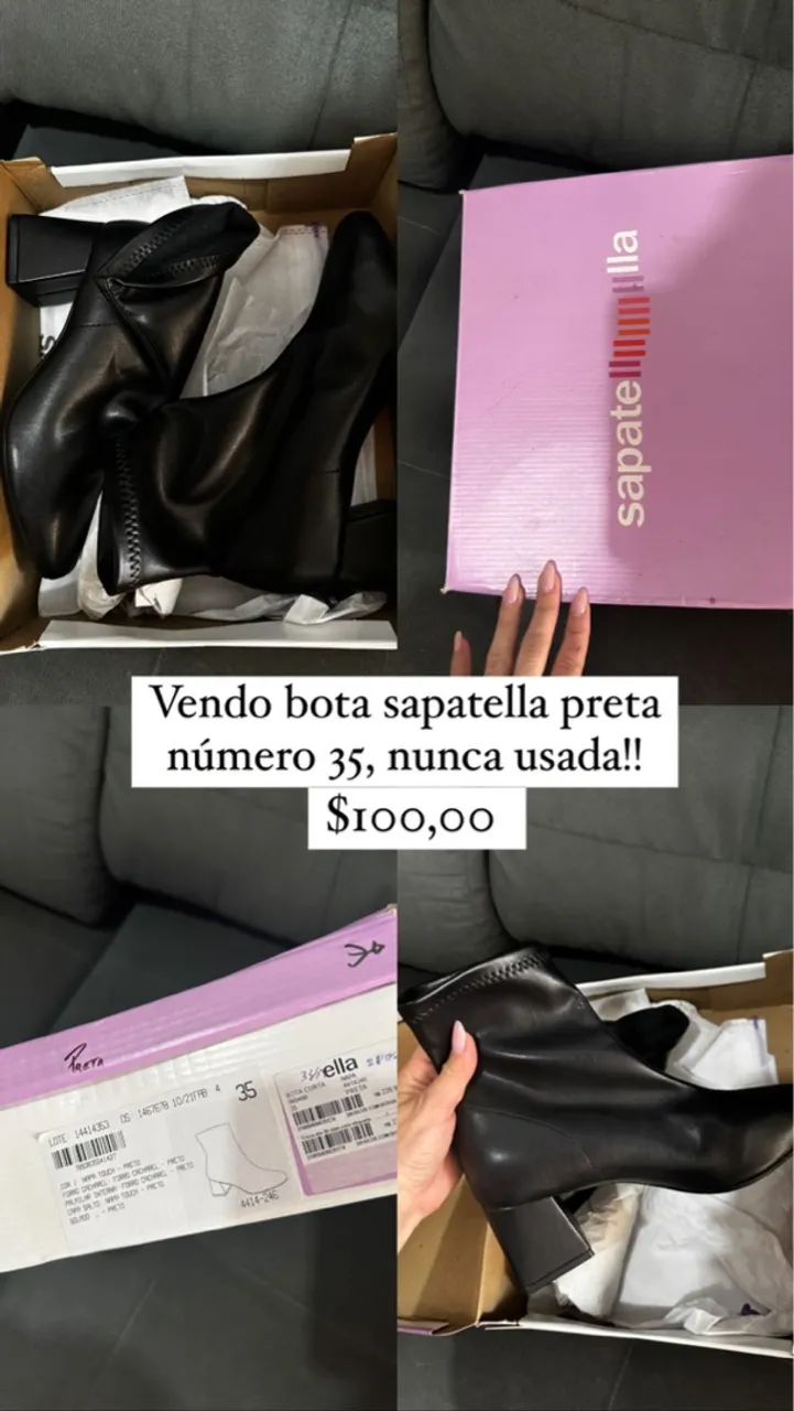 ? BOTA NOVA À VENDA! ?