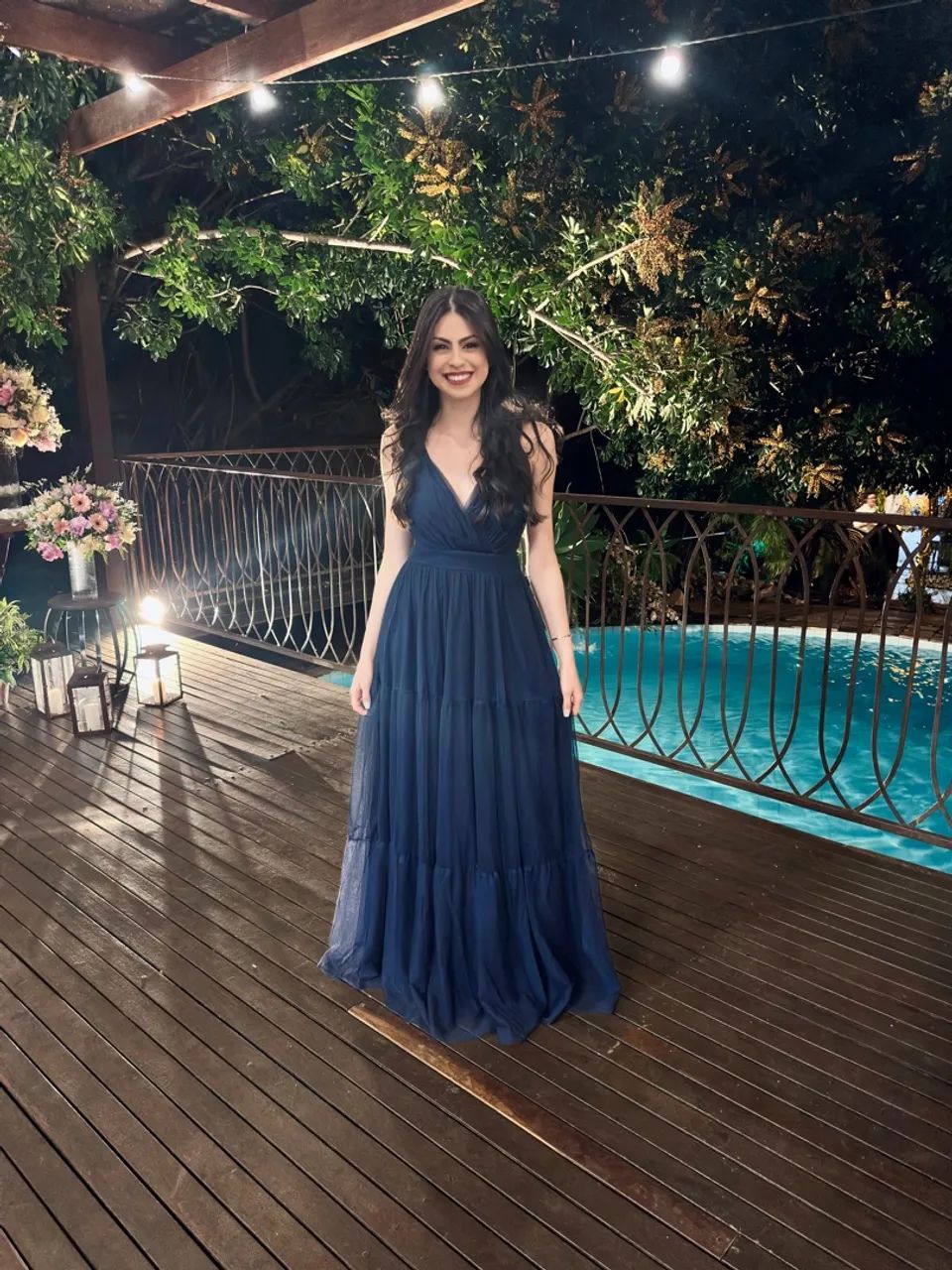 Vestido Longo Madrinha Azul Olx Vestido De Madrinha Vestido Longo