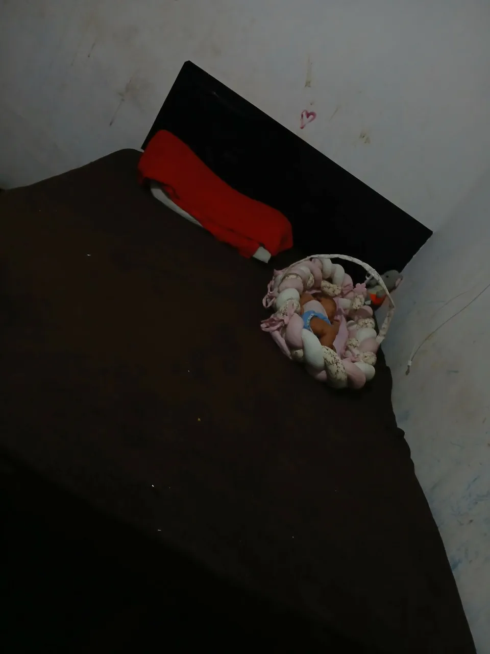 Cama de casal preta Box mais colchão 