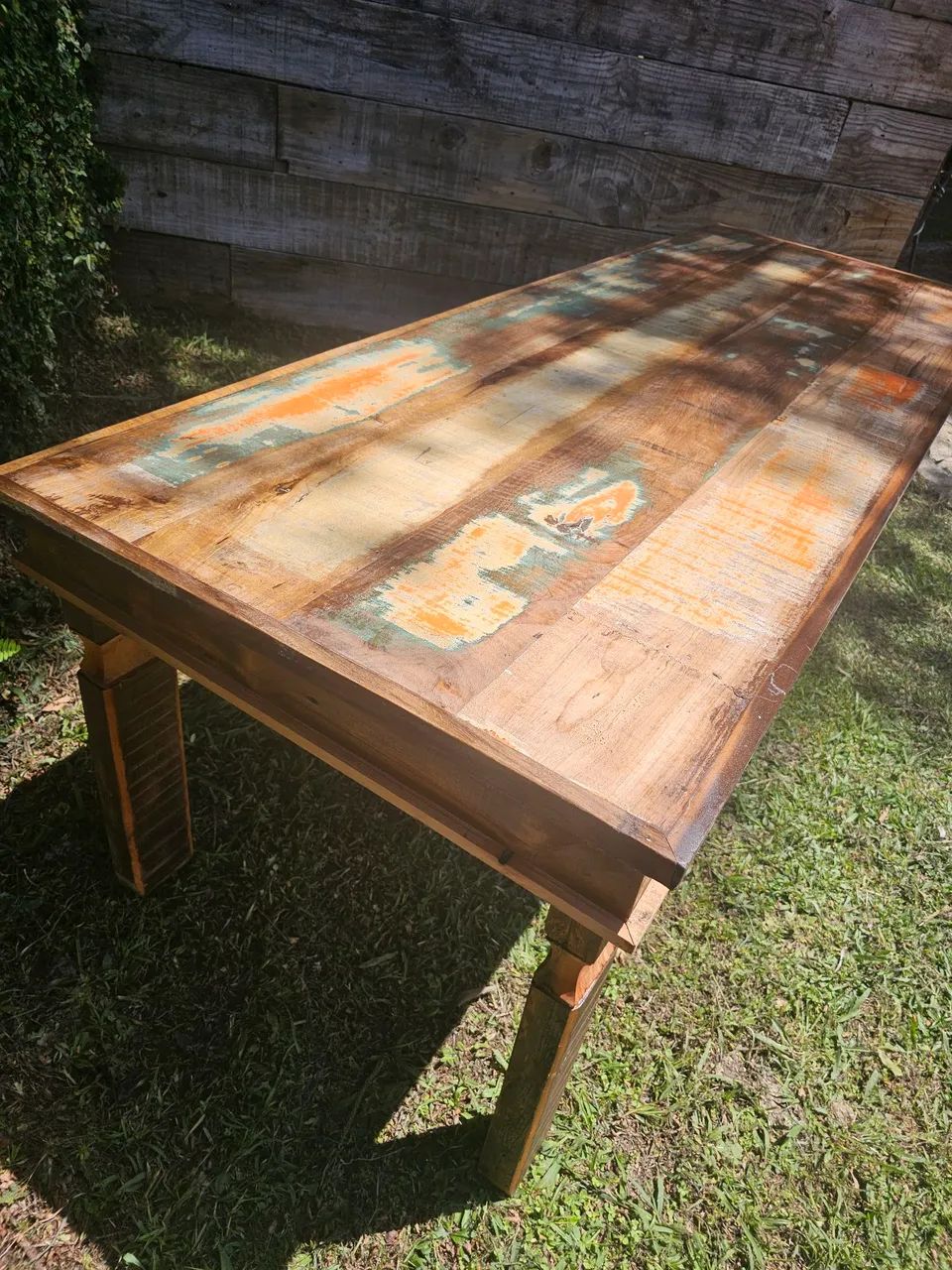 Mesa rustica madeira demolição  - Foto 3