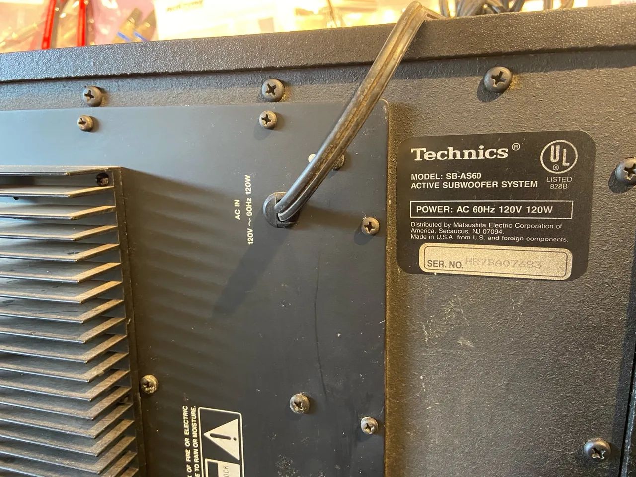 Subwoofer Technics SB-AS60 - Foto 4