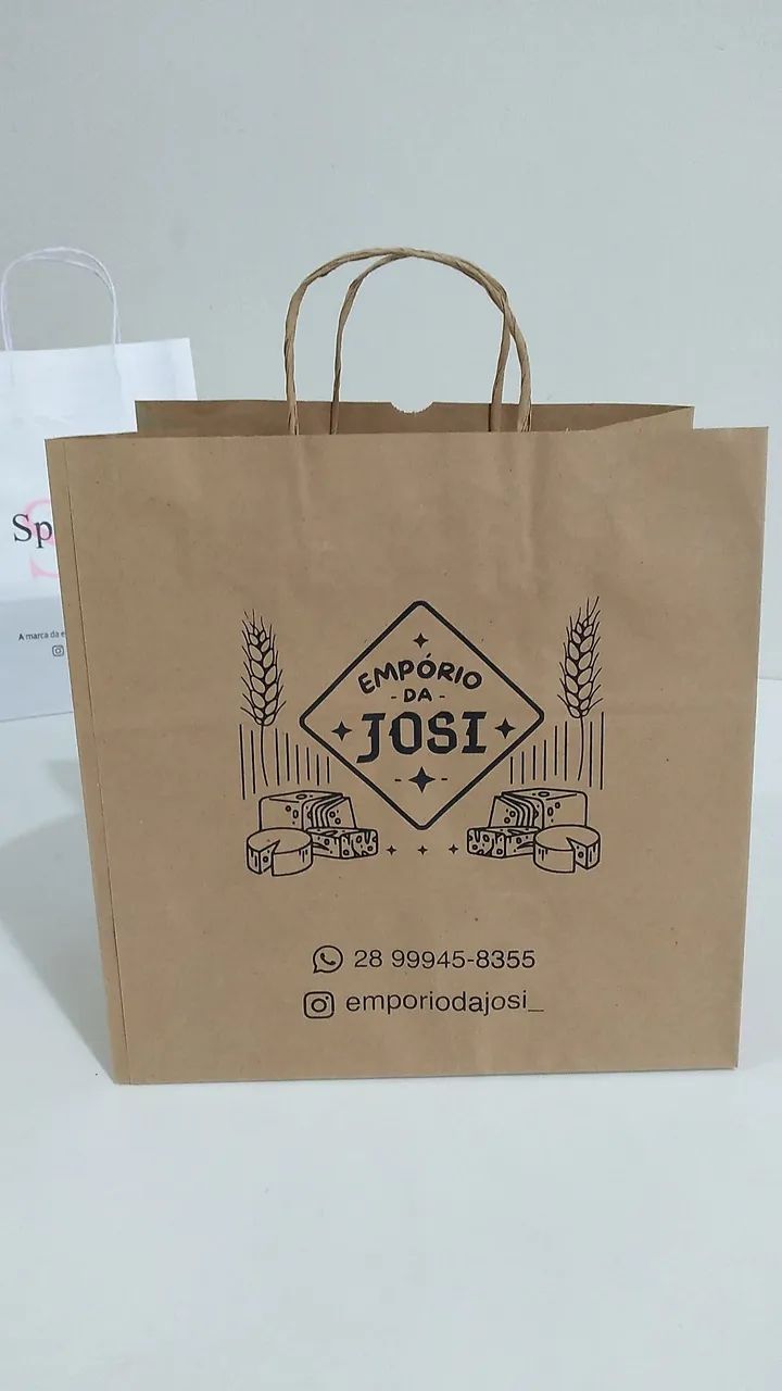 Sacola de Papel Kraft Personalizada 