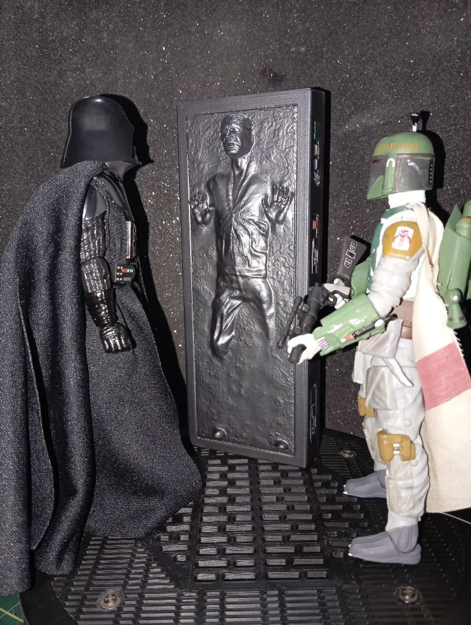 Star Wars Han Solo Carbonite para black series feito em 3d