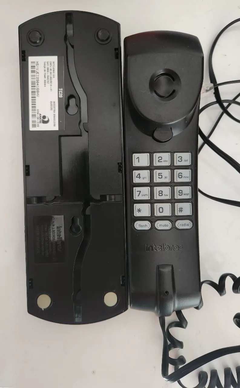 Telefone Fixo Intelbras TC20 Preto