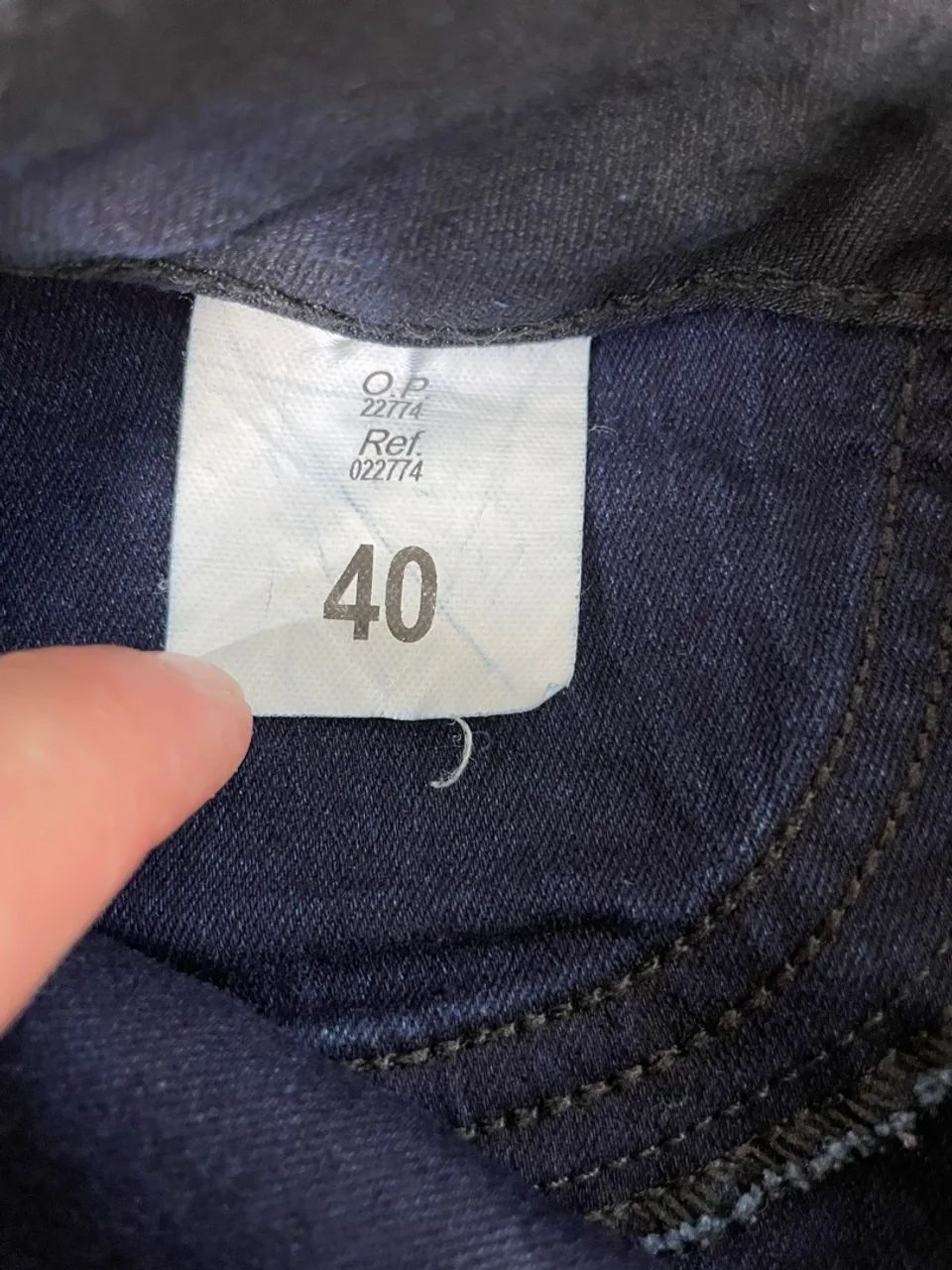 Calça jeans azul skinny tam 40 da 767 - Foto 3