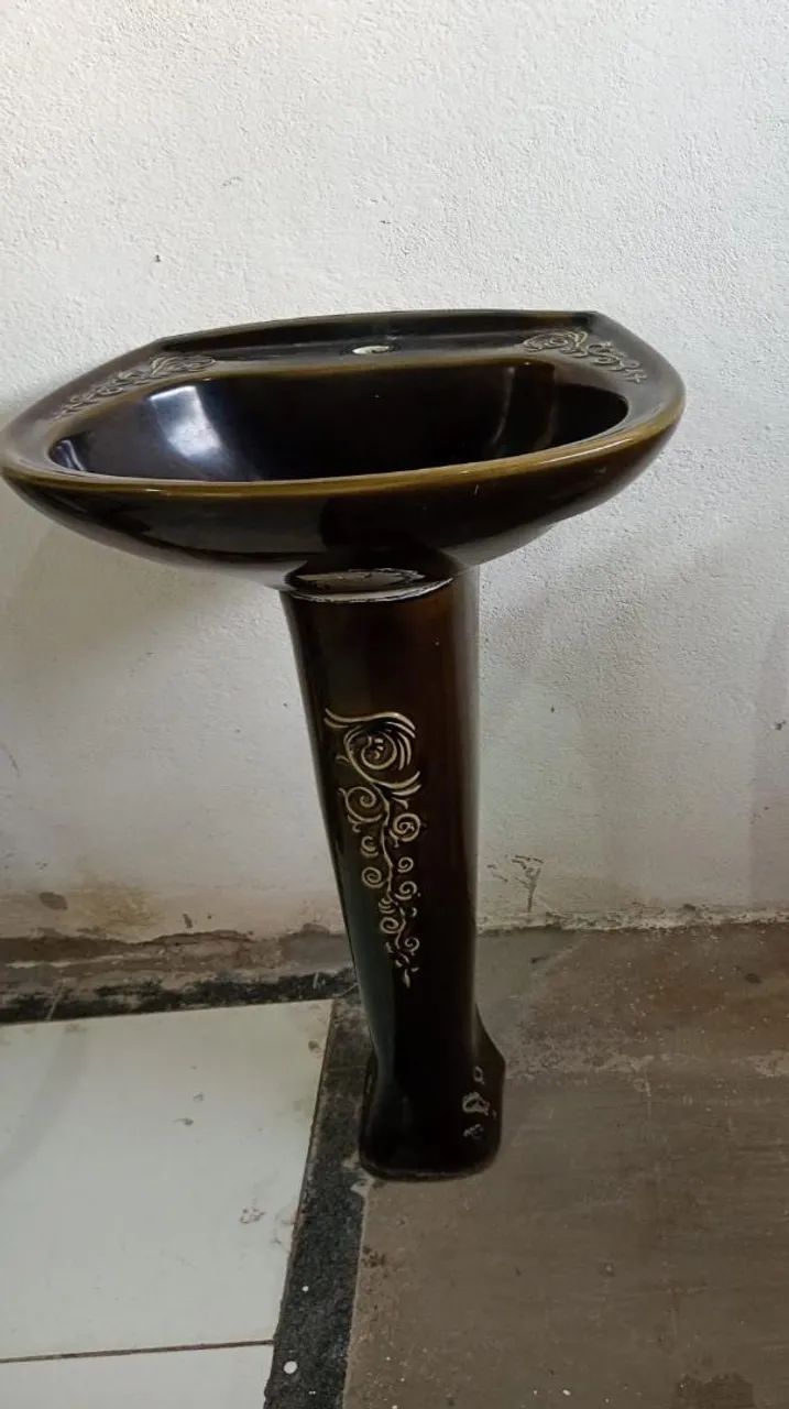 Cuba de cerâmica com coluna64861429803266120