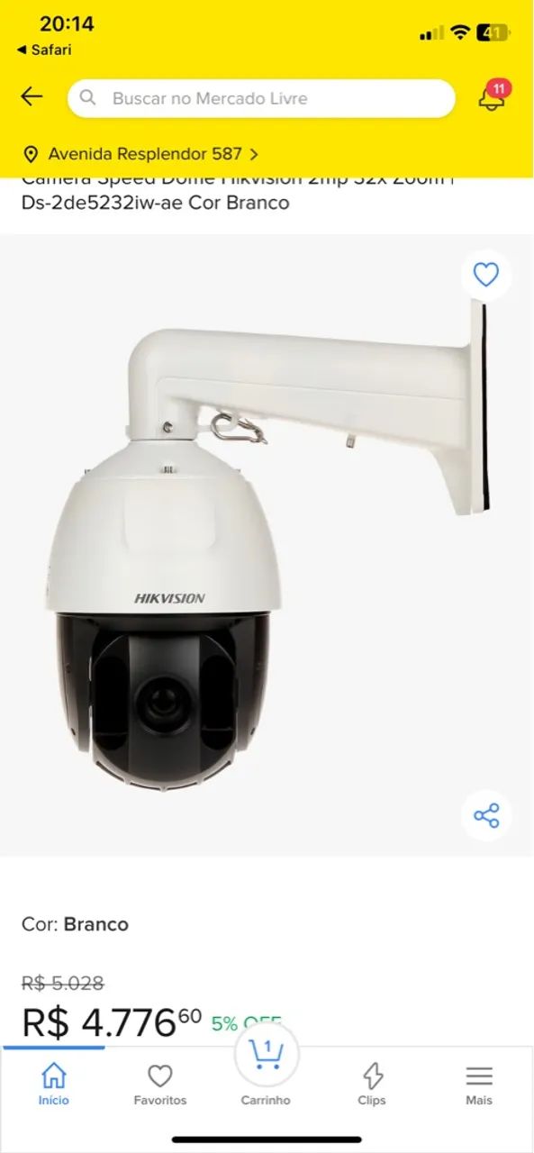 Câmera Speed Dome Hikvision