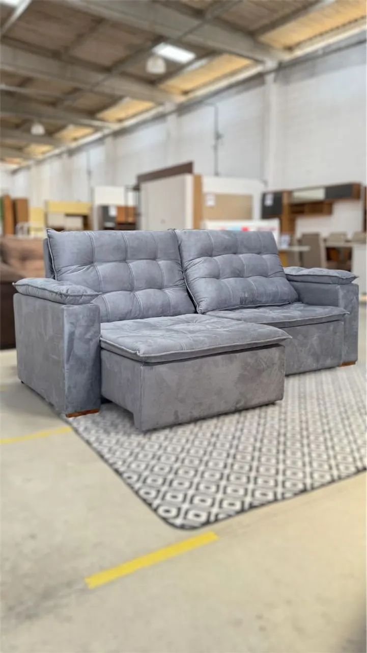 Sofá Retrátil e reclinavel 2.20Conforto e Estilo para sua Sala! - Foto 2