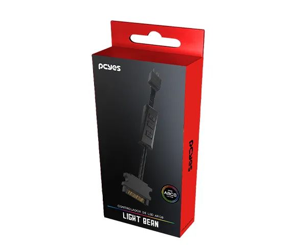 Controladora Argb 3 Pinos 5V para Sata Pcyes Light Bean - Plb1Argb - WZetta - Foto 5
