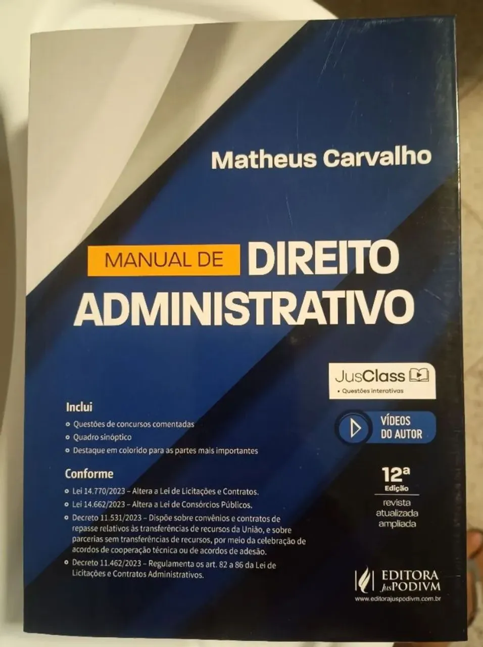 Manual de Direito Administrativo - Matheus Carvalho - 12ª Edição
