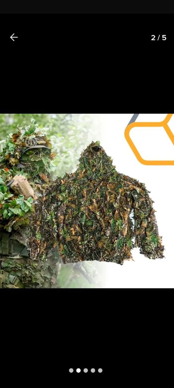 Roupa Camuflada 3D para Caça e Pesca - Foto 2