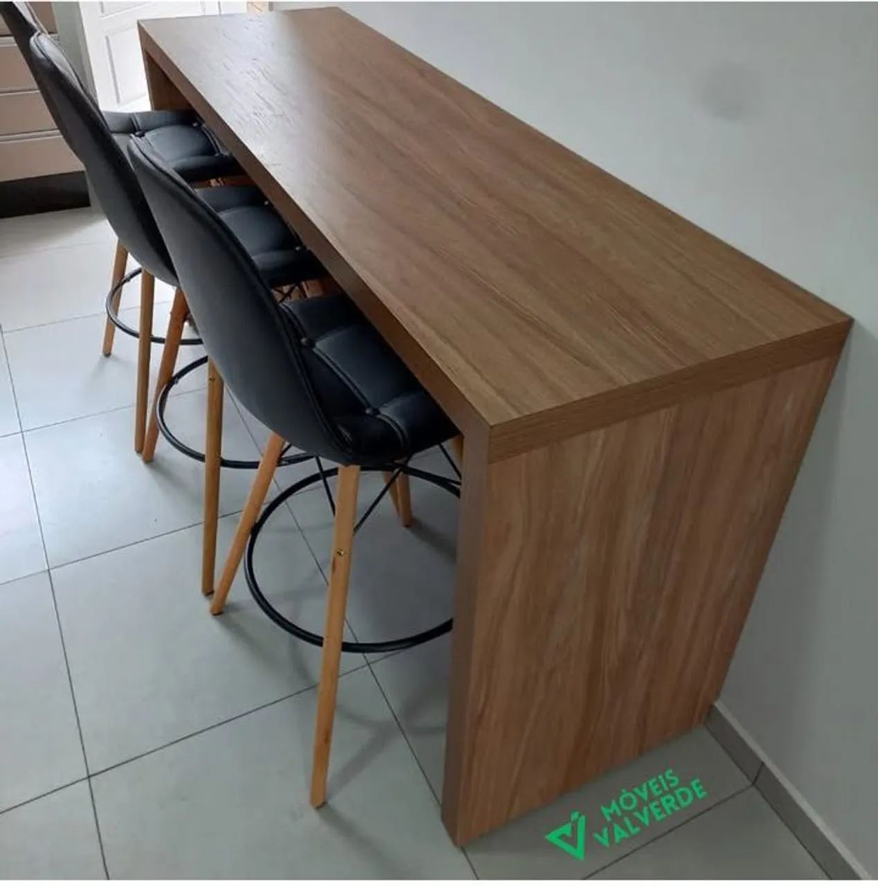Mesa de apoio em madeira - Foto 2