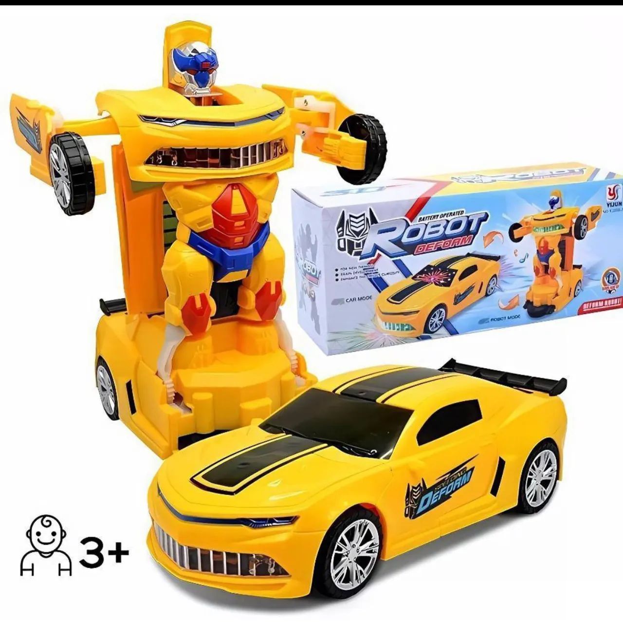 Carrinho de brinquedo Transformers bate e volta - Foto 4