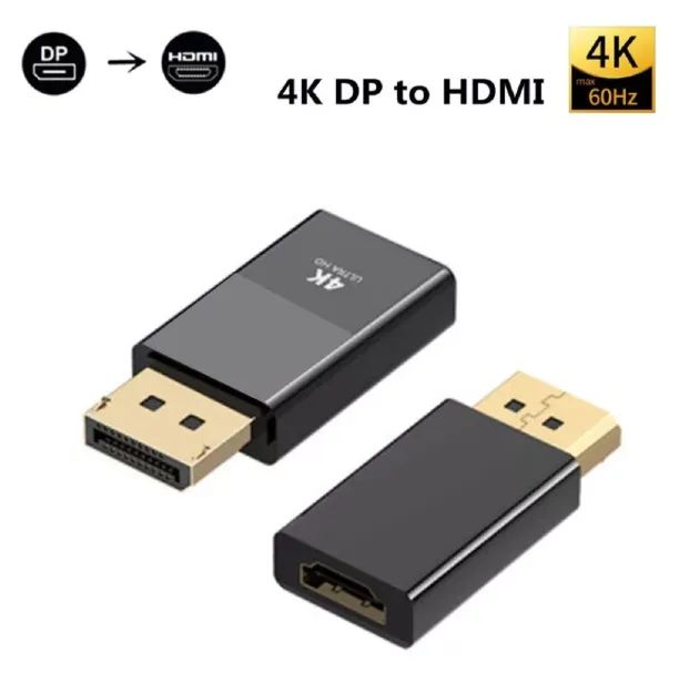 Adaptador Conversor Conector Displayport Para Hdmi 4k 60hz - Foto 2