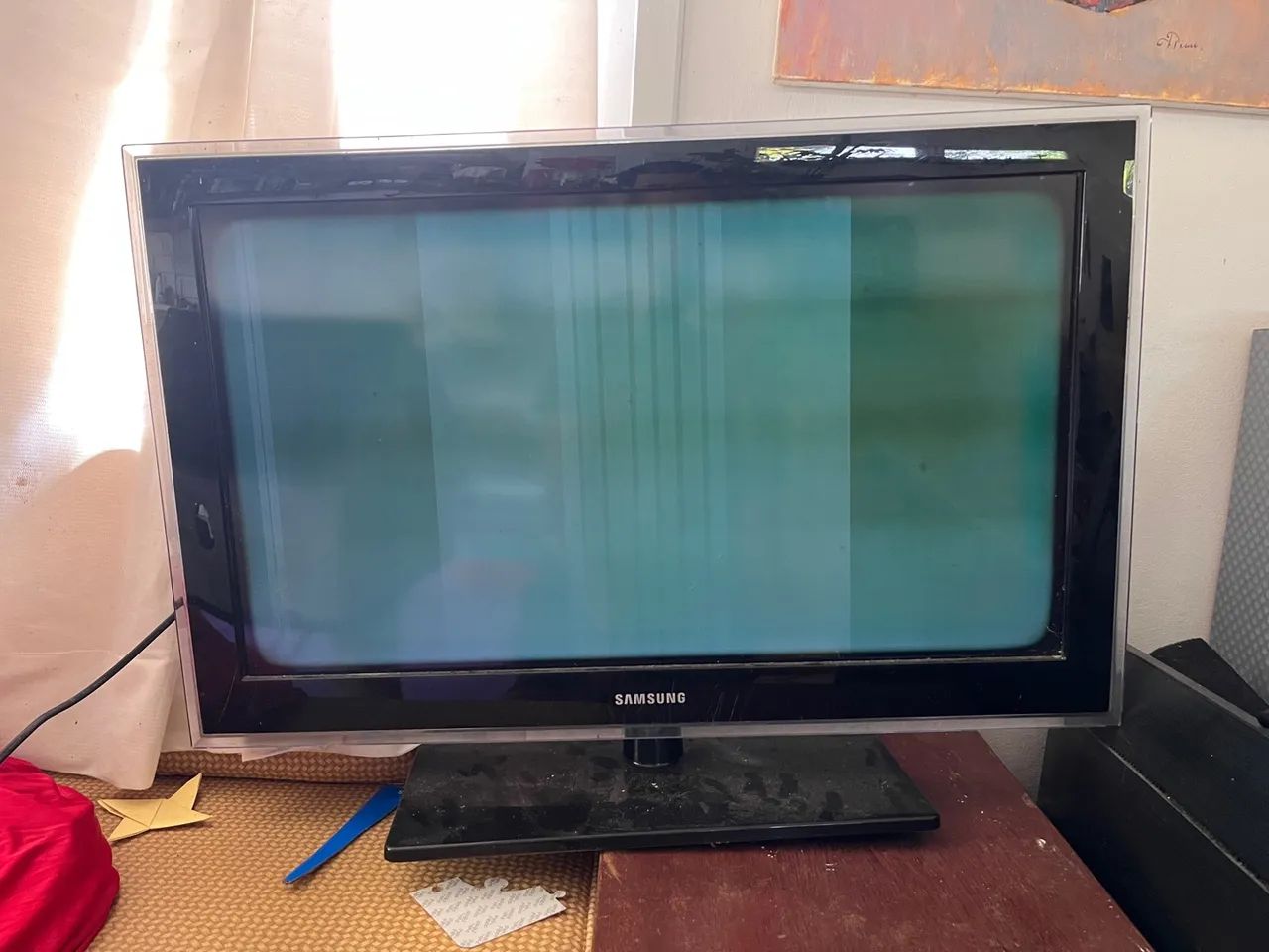 TV Samsung com defeito