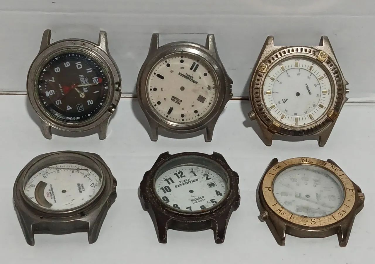 Lote com 13 relógios timex (Para retirada de peças) - Foto 3