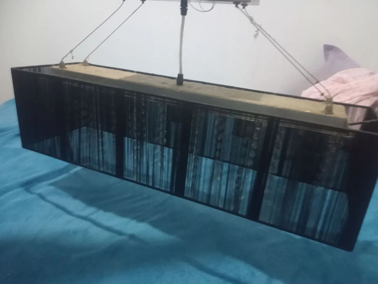 Pendente Rammer 70cm Preto Retangular 5 Soquetes E-27 Bivolt - Home Line - Foto 2