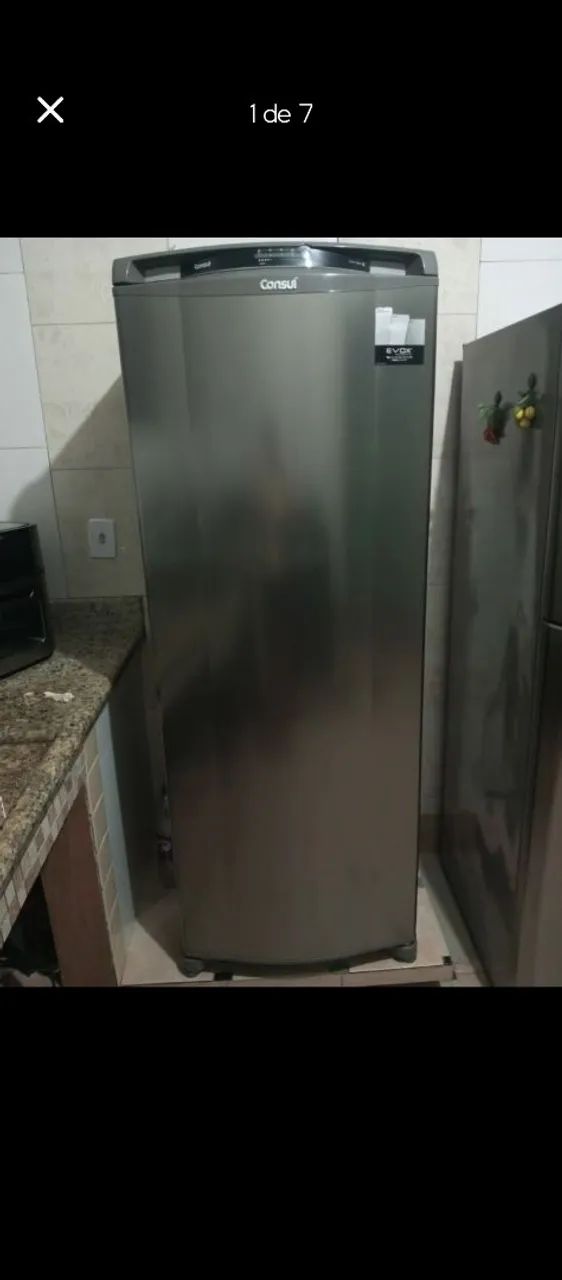 Geladeira Consul Prata