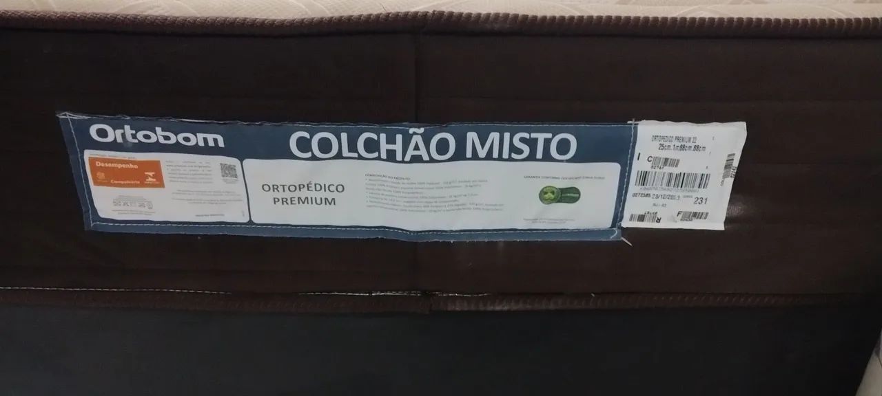Cama box solteiro Ortobom Premium ortopédico  - Foto 6