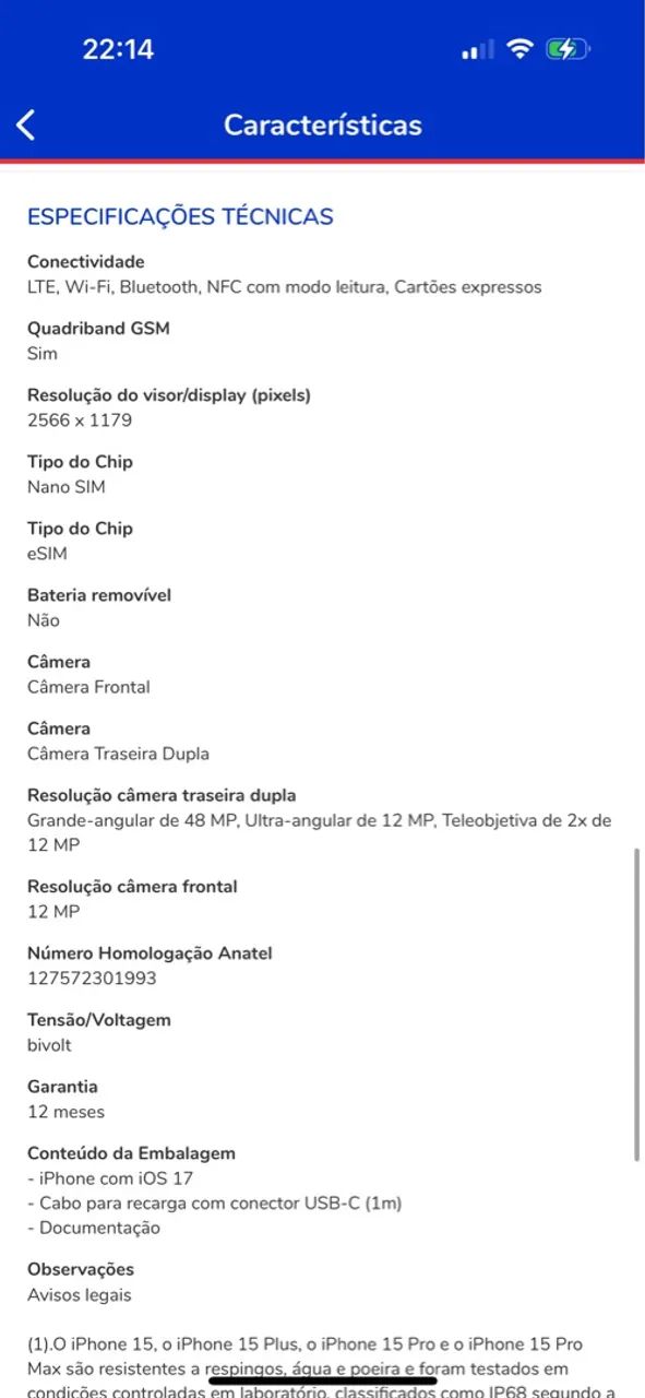 Apple IPhone 15 128GB-Rosa  - Foto 3