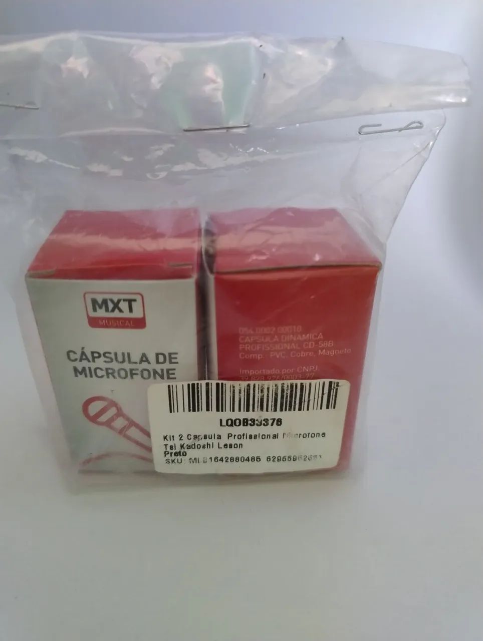 Kit 2 Reparos Cápsulas de Microfone MXT Musical