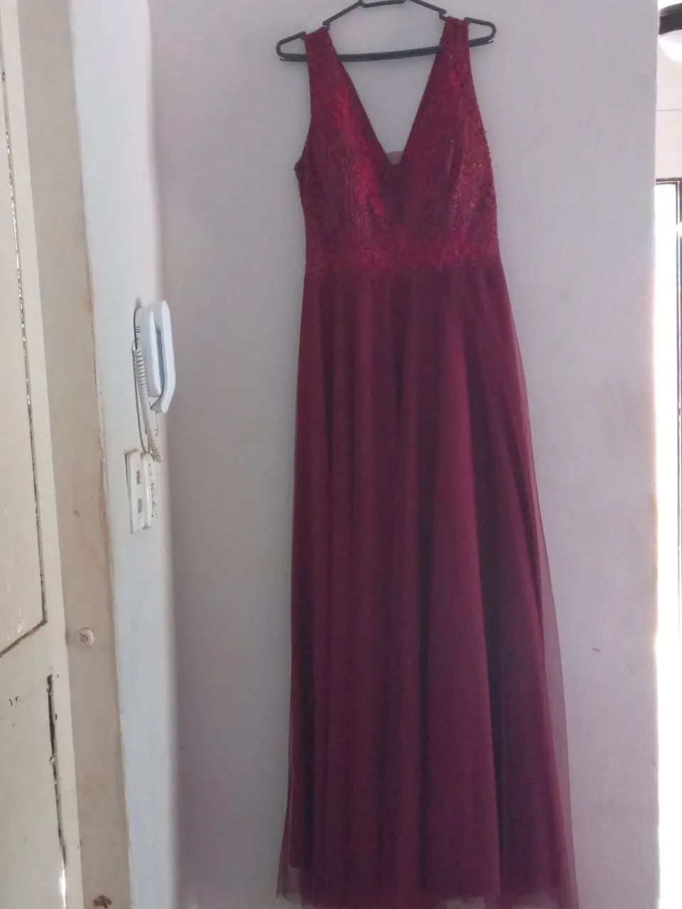 Vestido de renda vermelho para festa - Foto 3