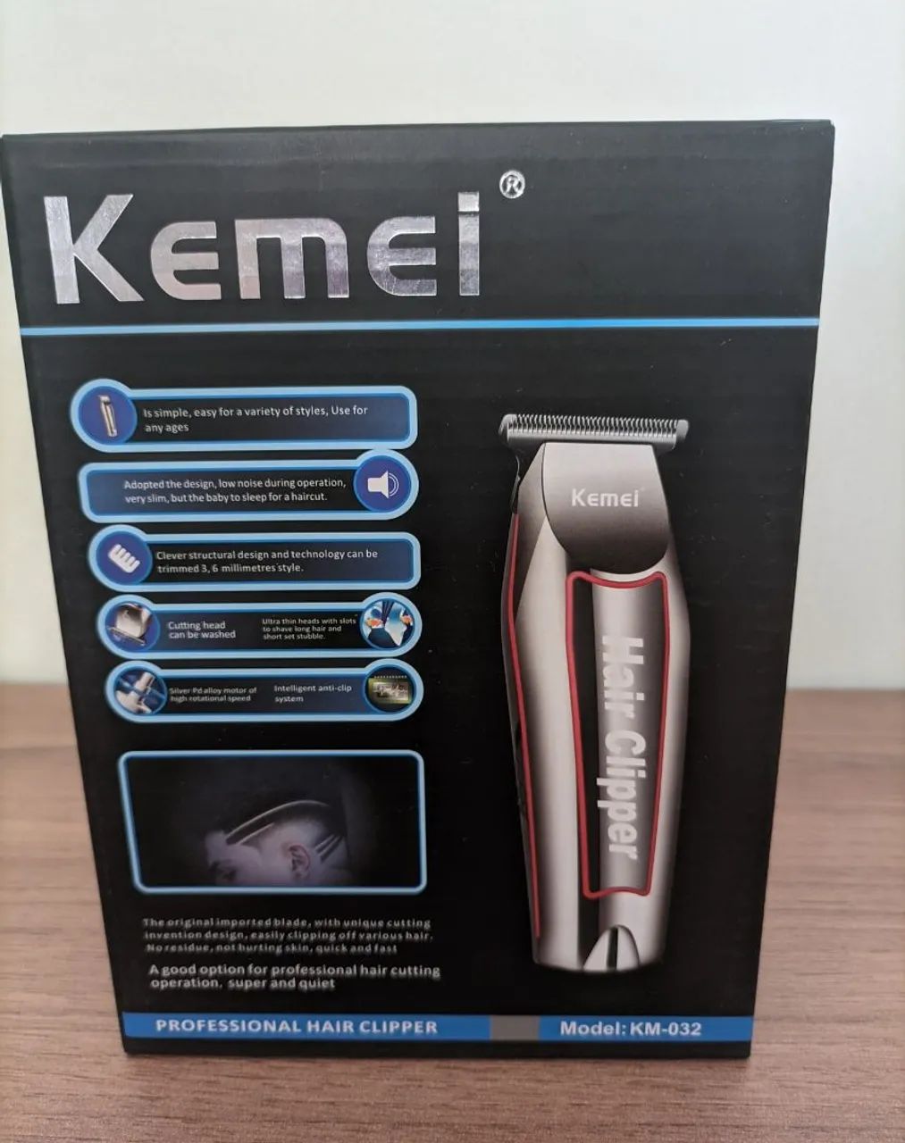 Máquina de Cortar Cabelo Kemei KM-032 - Foto 6
