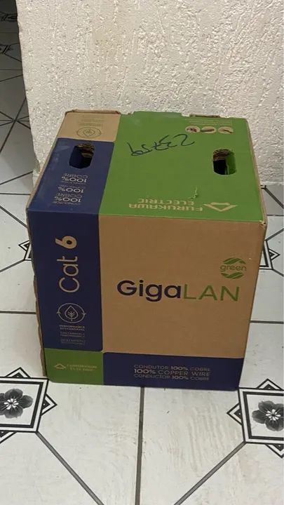 Cabo de rede cat 06 giga lan cor verde  - Foto 3