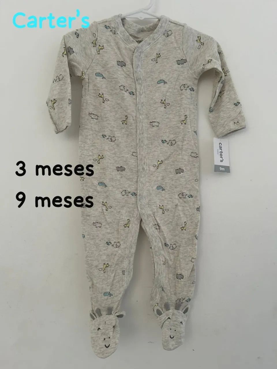Macacão Carter's Listrado com Detalhe de Leão - Foto 2