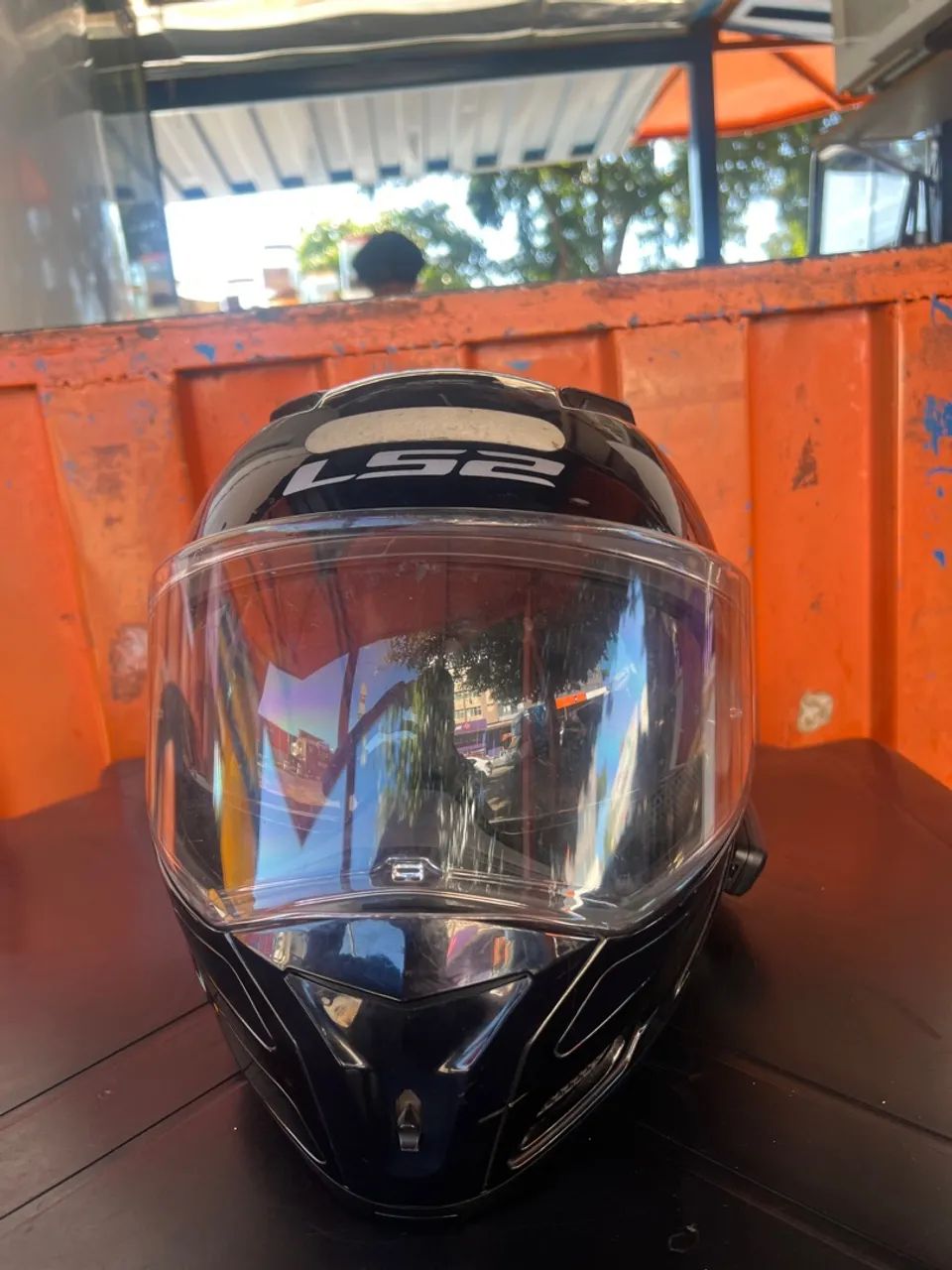 Capacete LS2 com intercomunicador cardo 